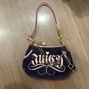 Juicy couture mint condition velour mini bag